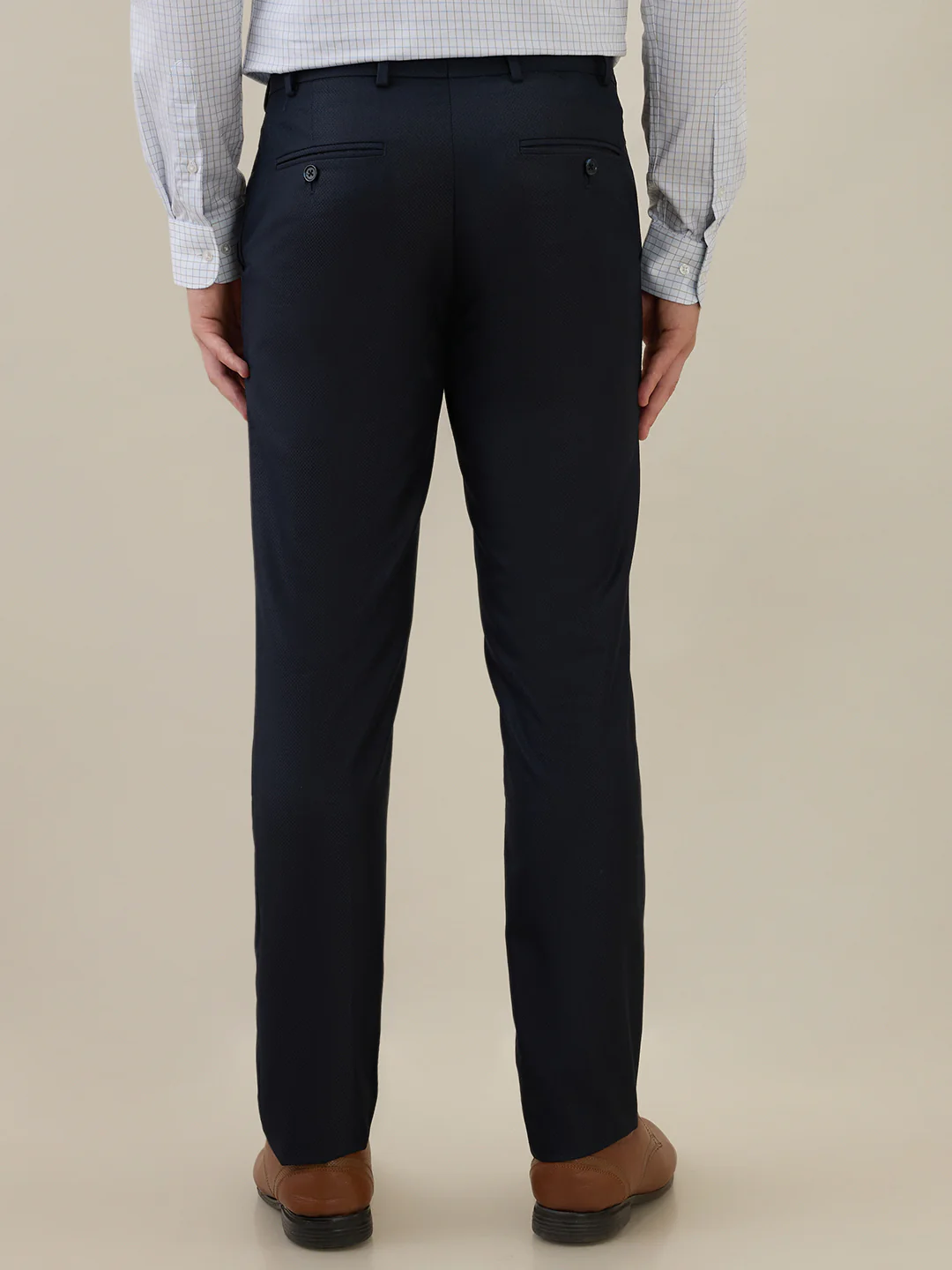 Raymond Men Blue Slim Fit Polyester Blend Trouser - Image 4