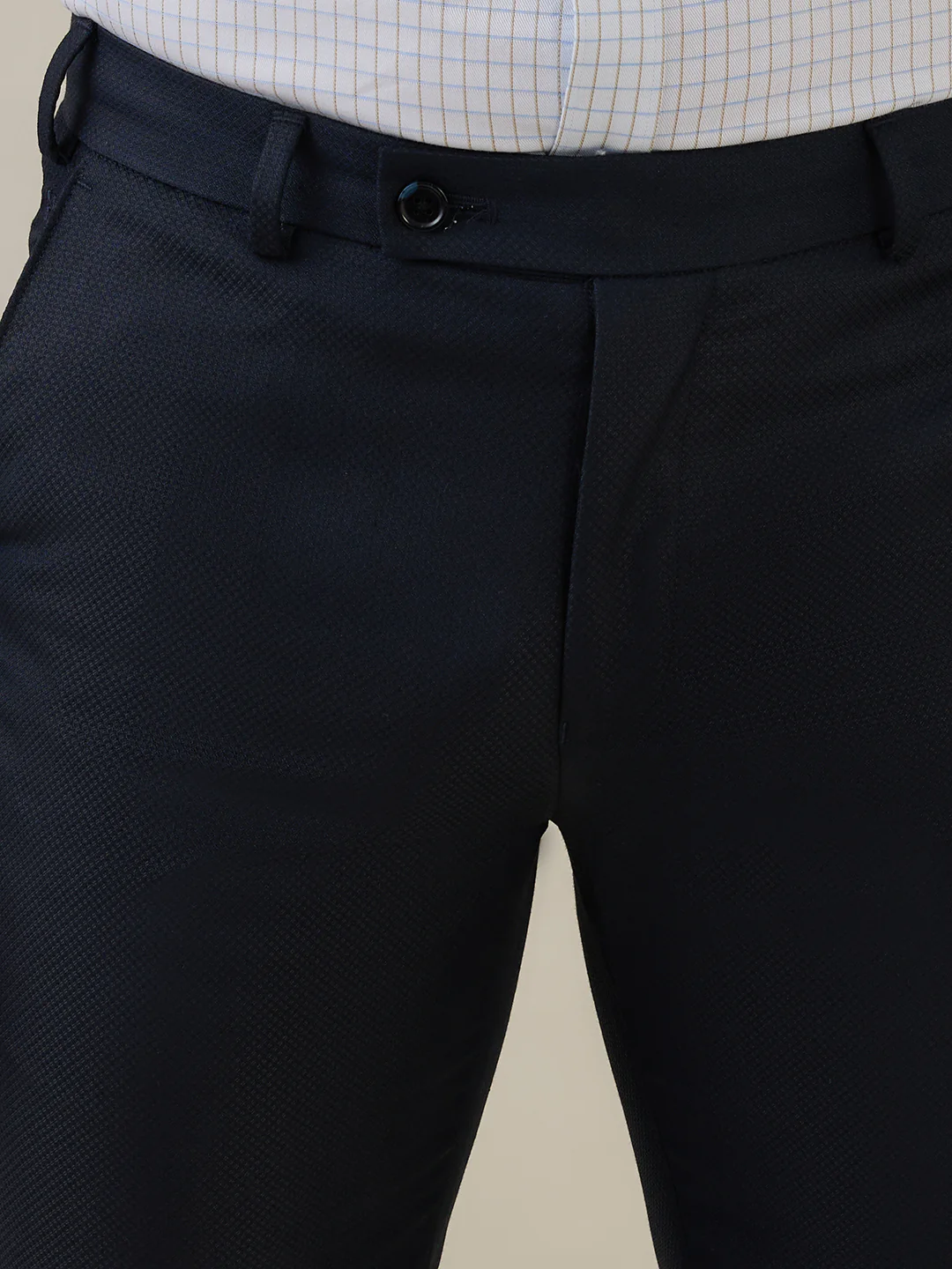 Raymond Men Blue Slim Fit Polyester Blend Trouser - Image 6