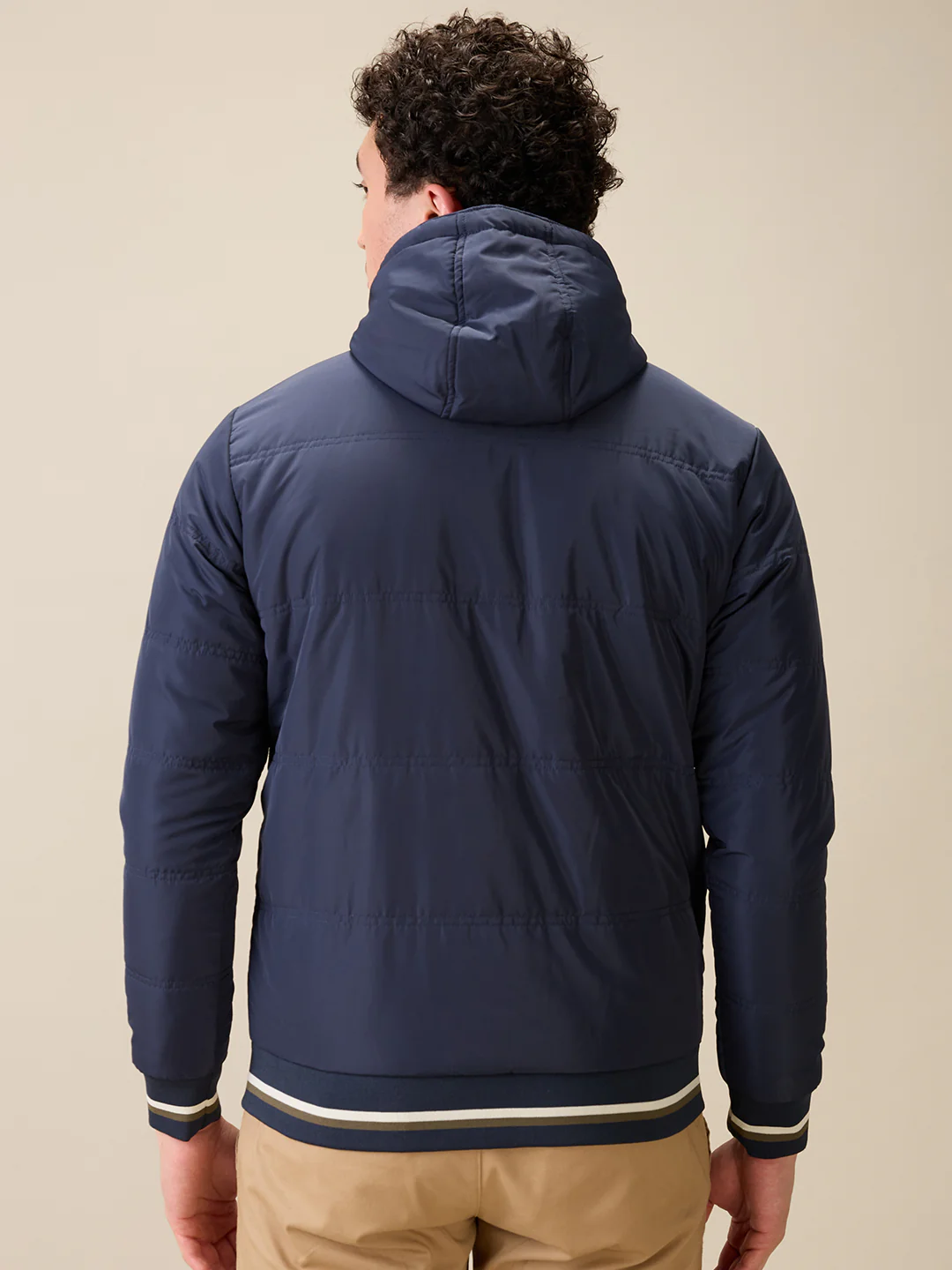 Raymond Men Blue Solid Regular Fit Polyester Full Sleeve Jacket - Image 4