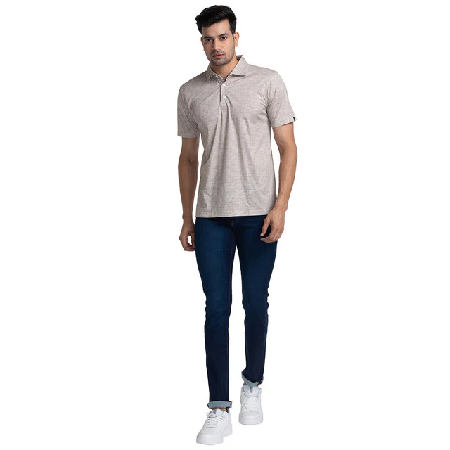 Raymond Men Blue Solid Slim Fit Cotton Blend Jeans - Image 5