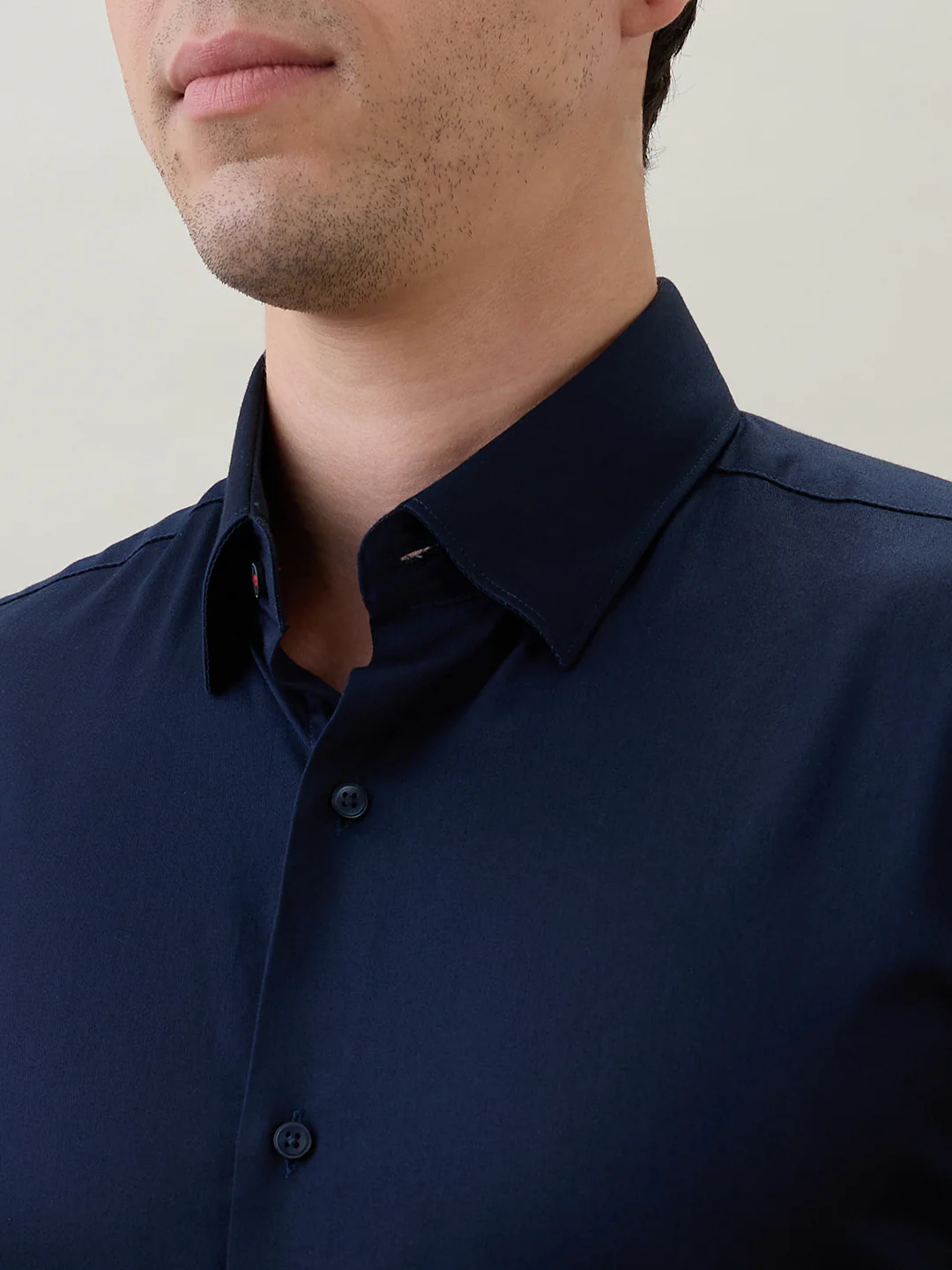 Raymond Men Blue Slim Fit Solid Formal Shirt - Image 6