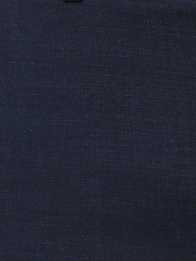Raymond Men Blue Solid Slim Fit Trouser - Image 7