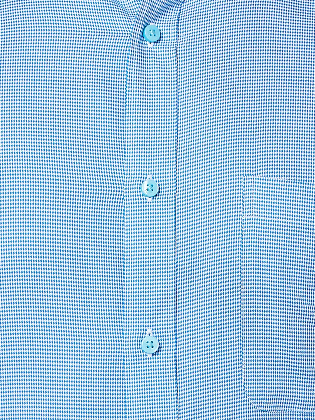 Raymond Men Blue Structure Slim Fit Cotton Shirt - Image 7