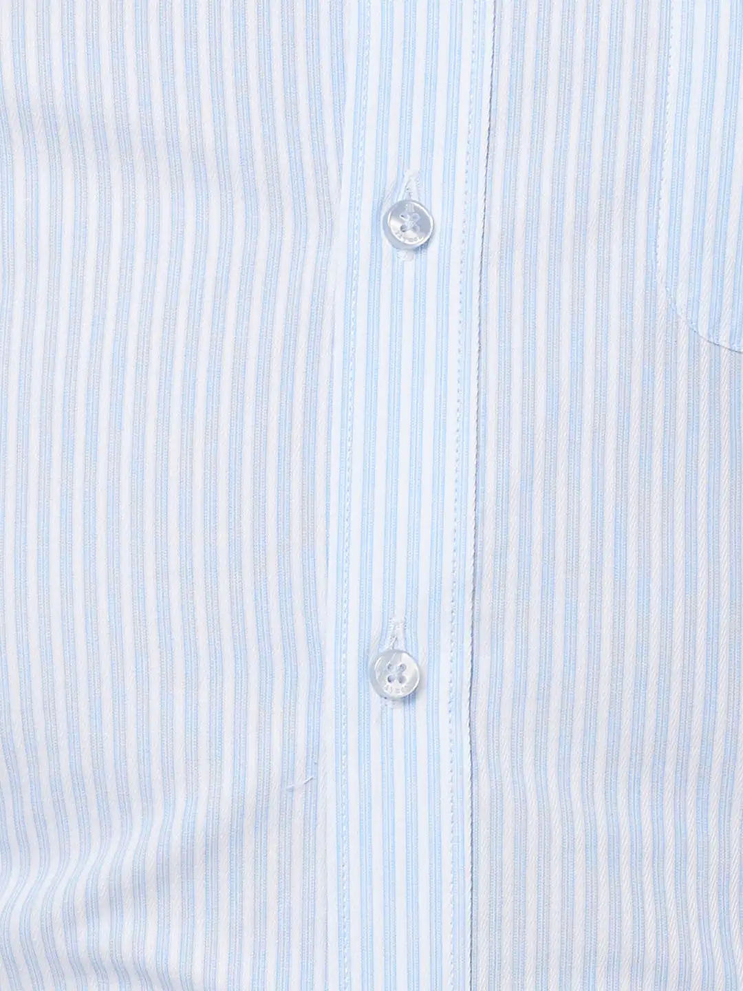 Raymond Men Blue Slim Fit Structure Formal Shirt - Image 7