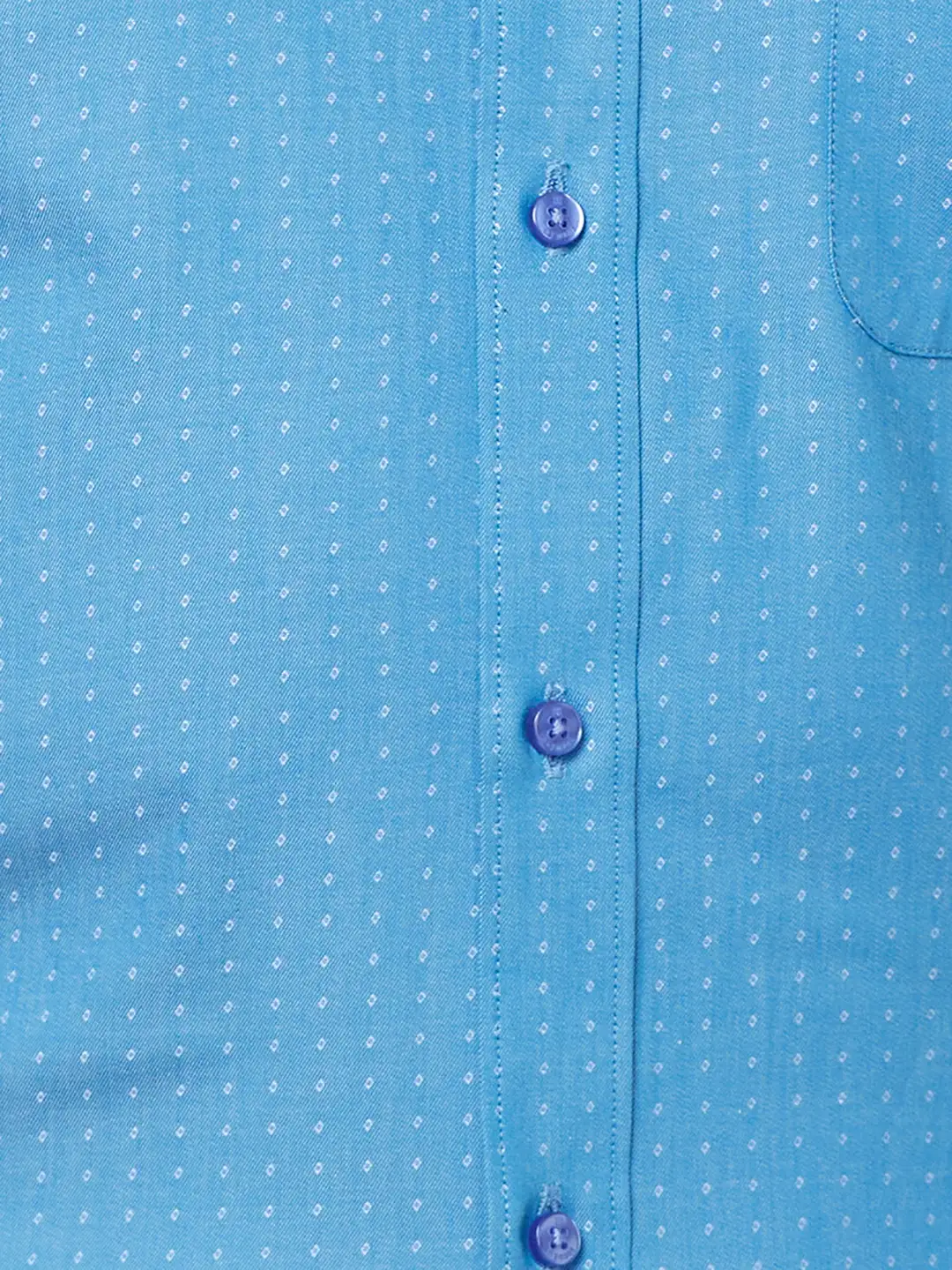 Raymond Men Blue Structure Slim Fit Cotton Shirt - Image 7