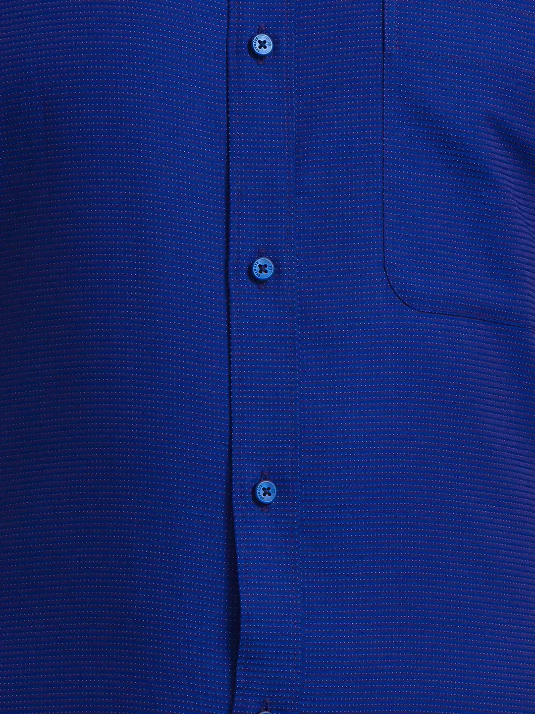 Raymond Men Blue Structure Slim Fit Cotton Shirts - Image 5