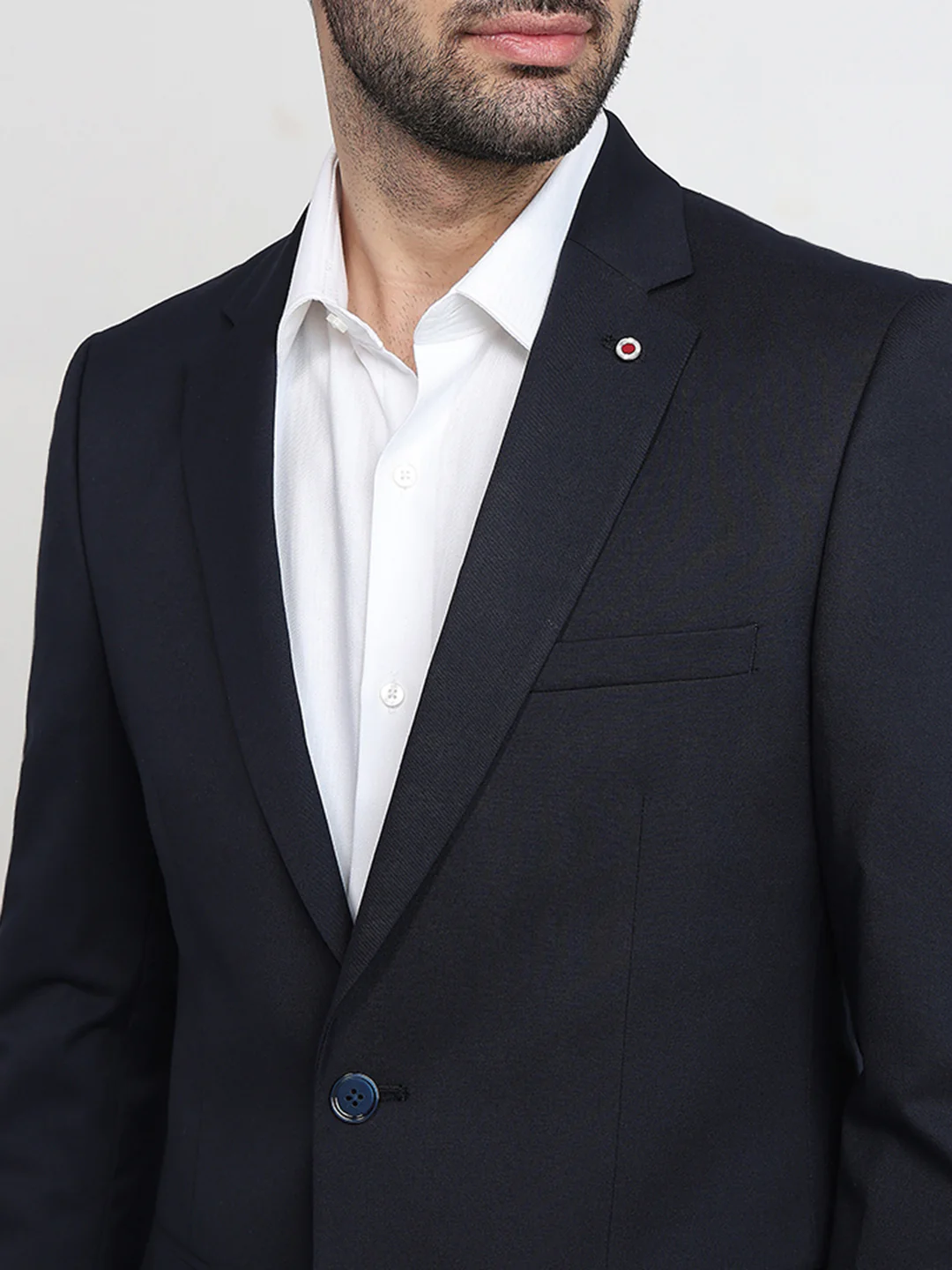 Raymond Men Blue Twill Regular Fit Polyester Blend Blazer - Image 5