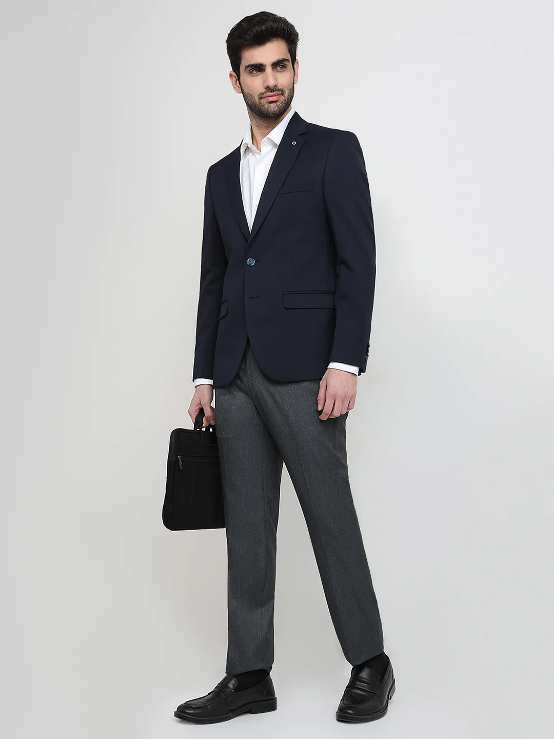 Raymond Men Blue Twill Regular Fit Polyester Blend Blazer - Image 7