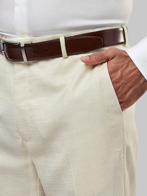 Raymond Men Brown Checks Contemporary Fit Polyester Blend Suit - Image 6