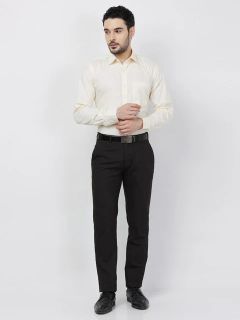Raymond Men Brown Checks Slim Fit Polyester Blend Trouser - Image 6