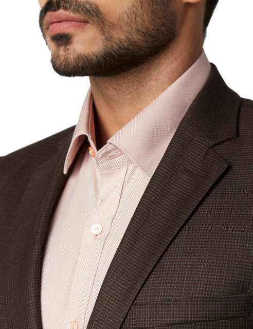 Raymond Men Brown Contemporary Fit Polyester Blend Blazer - Image 6