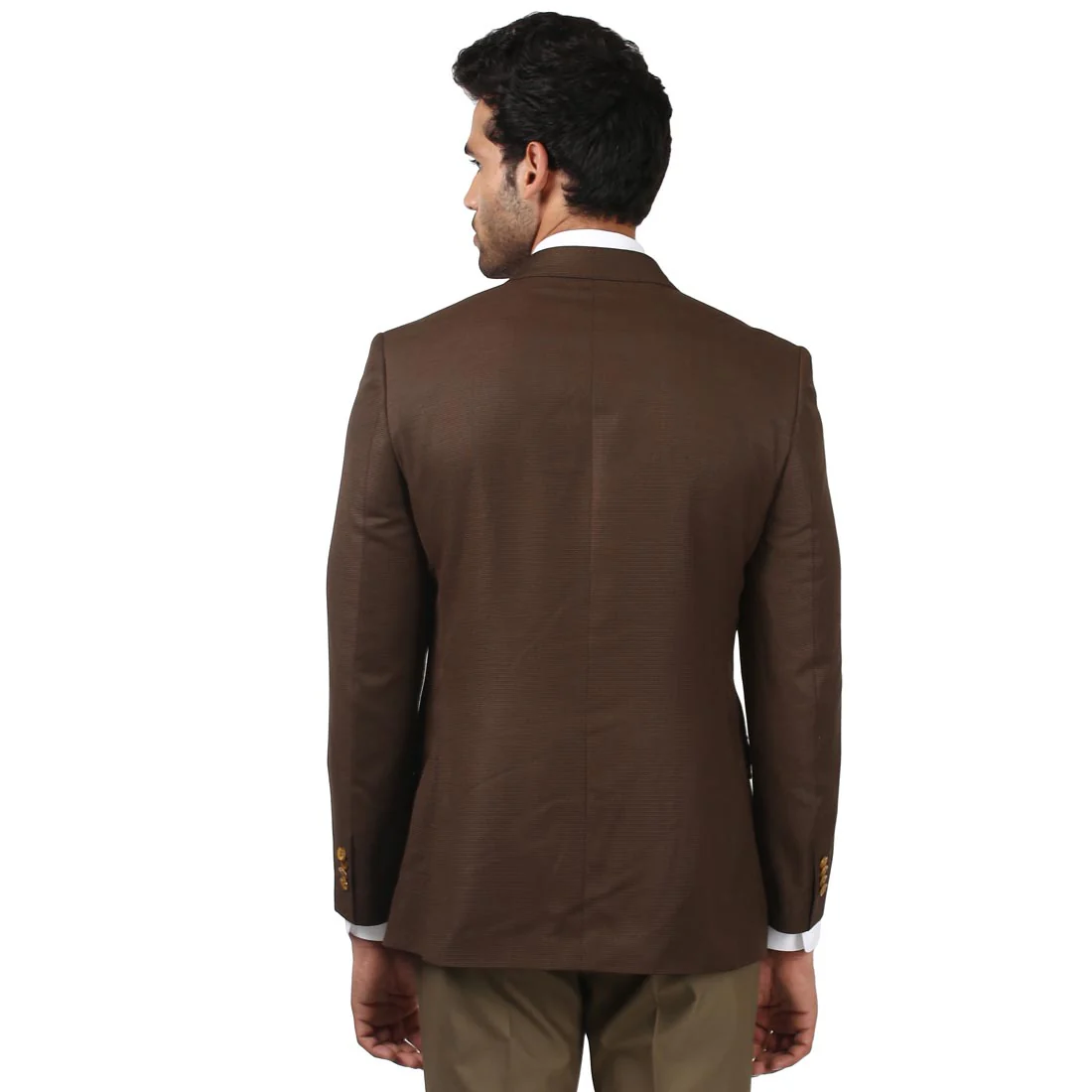 Raymond Men Brown Contemporary Fit Polyester Blend Jackets - Image 4
