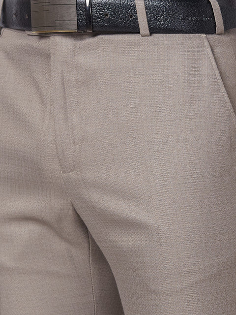 Raymond Men Brown Slim Fit Structured Trouser - Image 6
