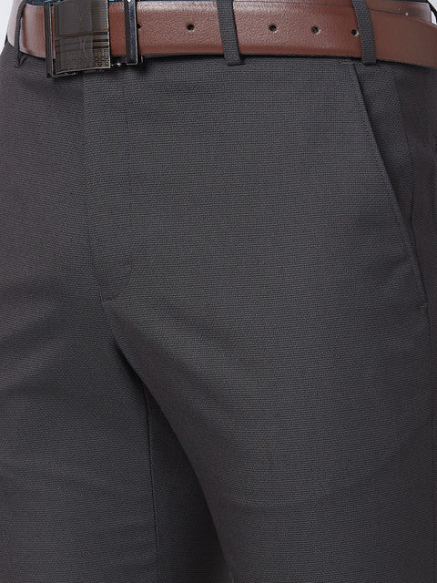 Raymond Men Brown Slim Fit Structured Trouser - Image 7