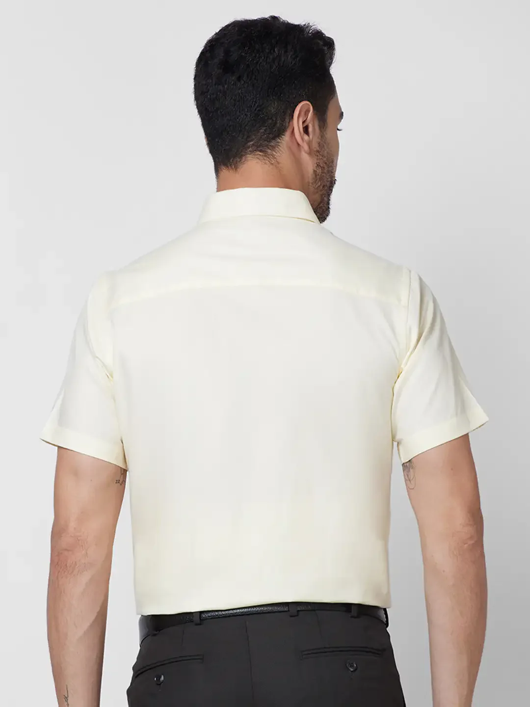 Raymond Men Brown Solid Contemporary Fit Cotton Shirt - Image 4