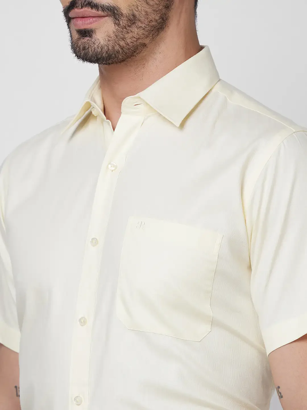 Raymond Men Brown Solid Contemporary Fit Cotton Shirt - Image 6