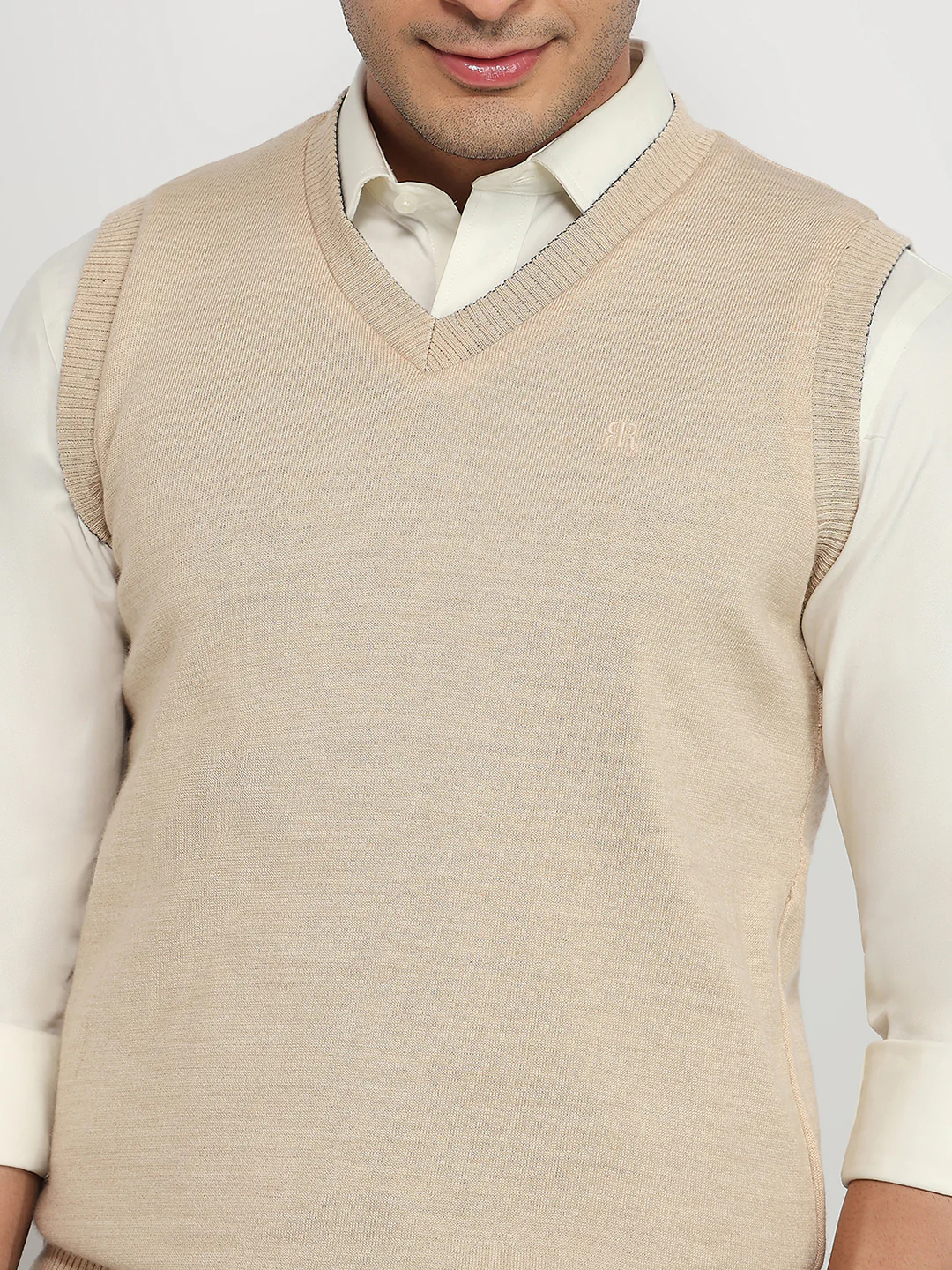 Raymond Men Brown Solid M Blend Sweatshirt - Image 6