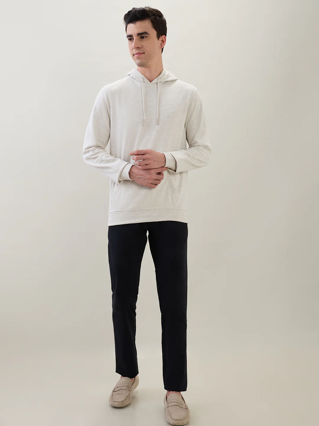 Raymond Men Brown Solid Regular Fit Cotton Blend Sweatshirt - Image 5
