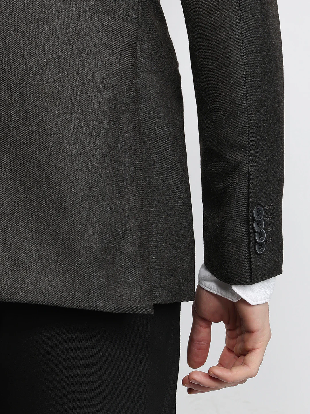 Raymond Men Brown Slim Fit Solid Formal Blazer - Image 7