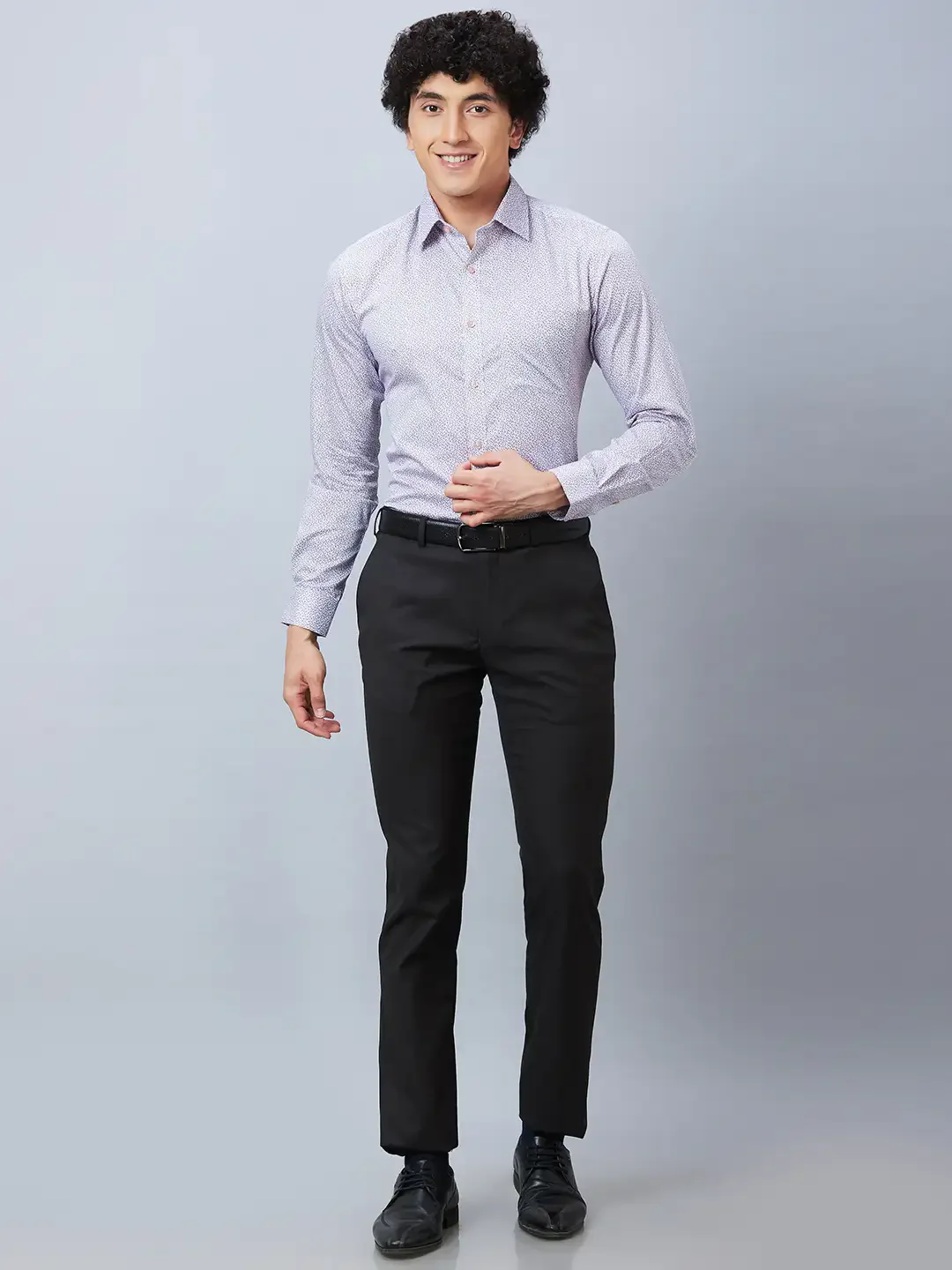 Raymond Men Brown Solid Slim Fit Polyester Blend Trousers - Image 5