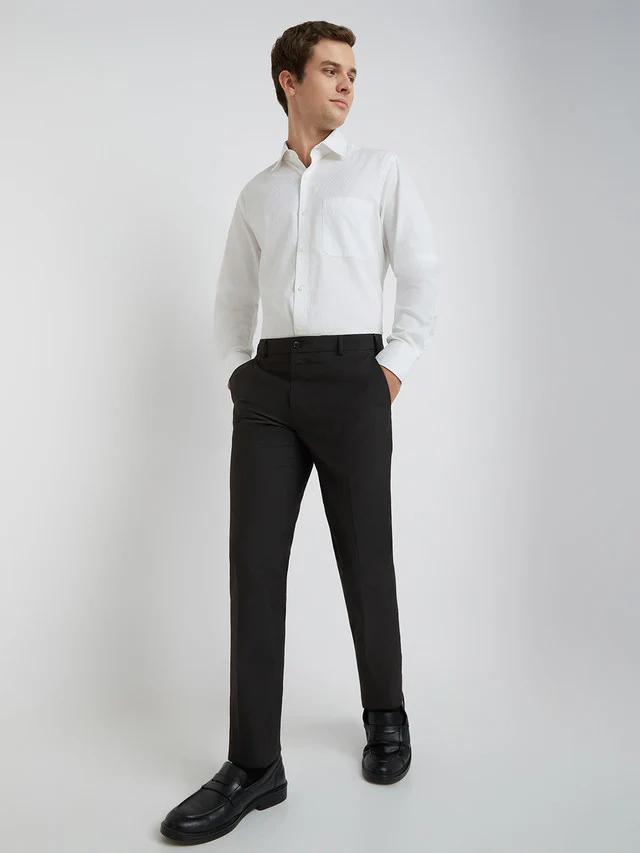 Raymond Men Brown Solid Slim Fit Trouser - Image 6