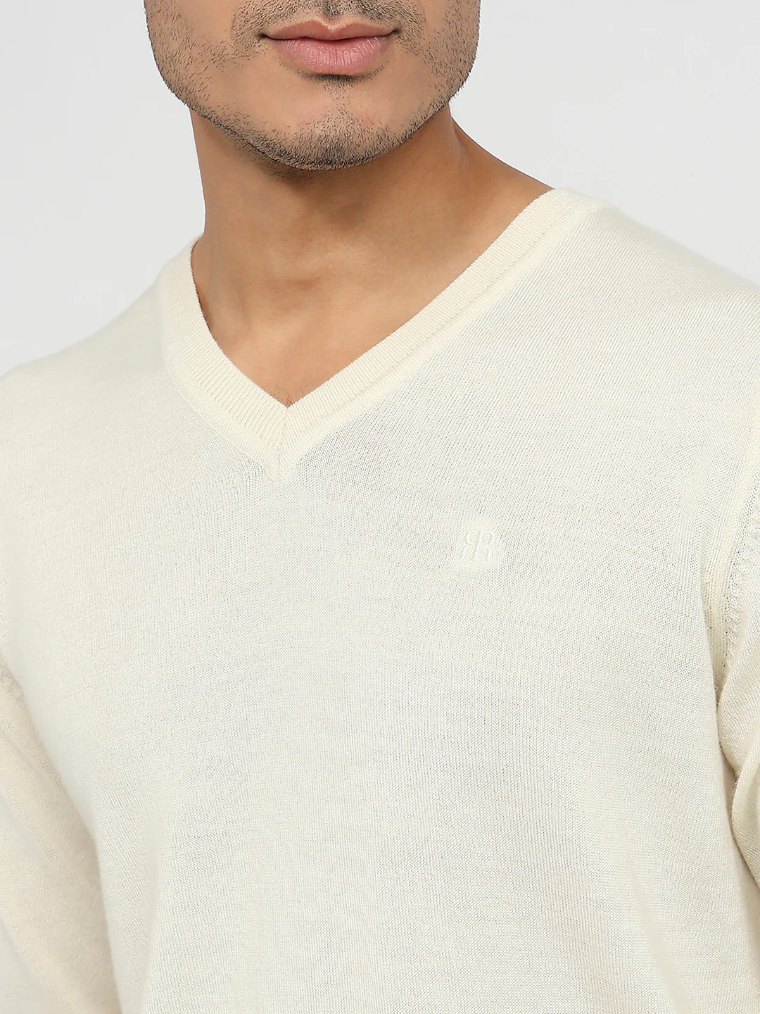 Raymond Men Brown Solid Wool Blend Sweatshirt - Image 6