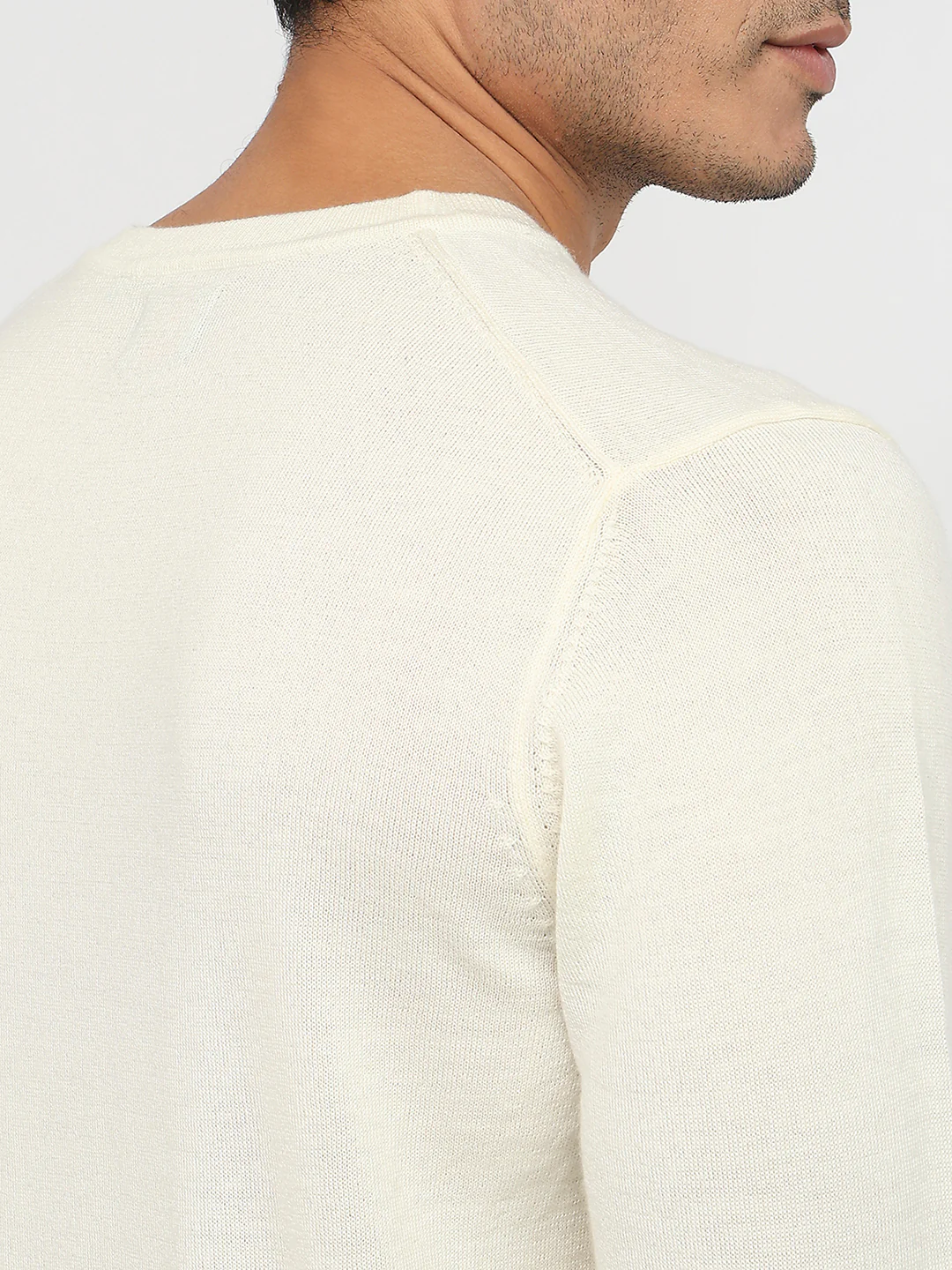 Raymond Men Brown Solid Wool Blend Sweatshirt - Image 7