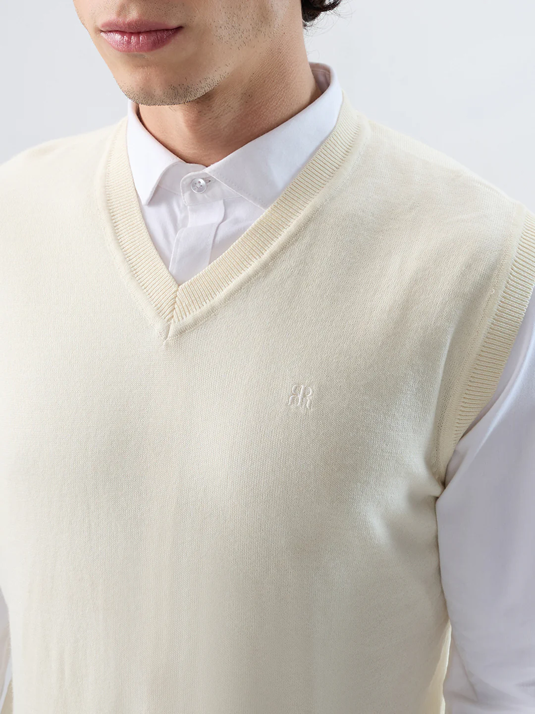 Raymond Men Brown Solid Wool Blend Sweatshirt - Image 6