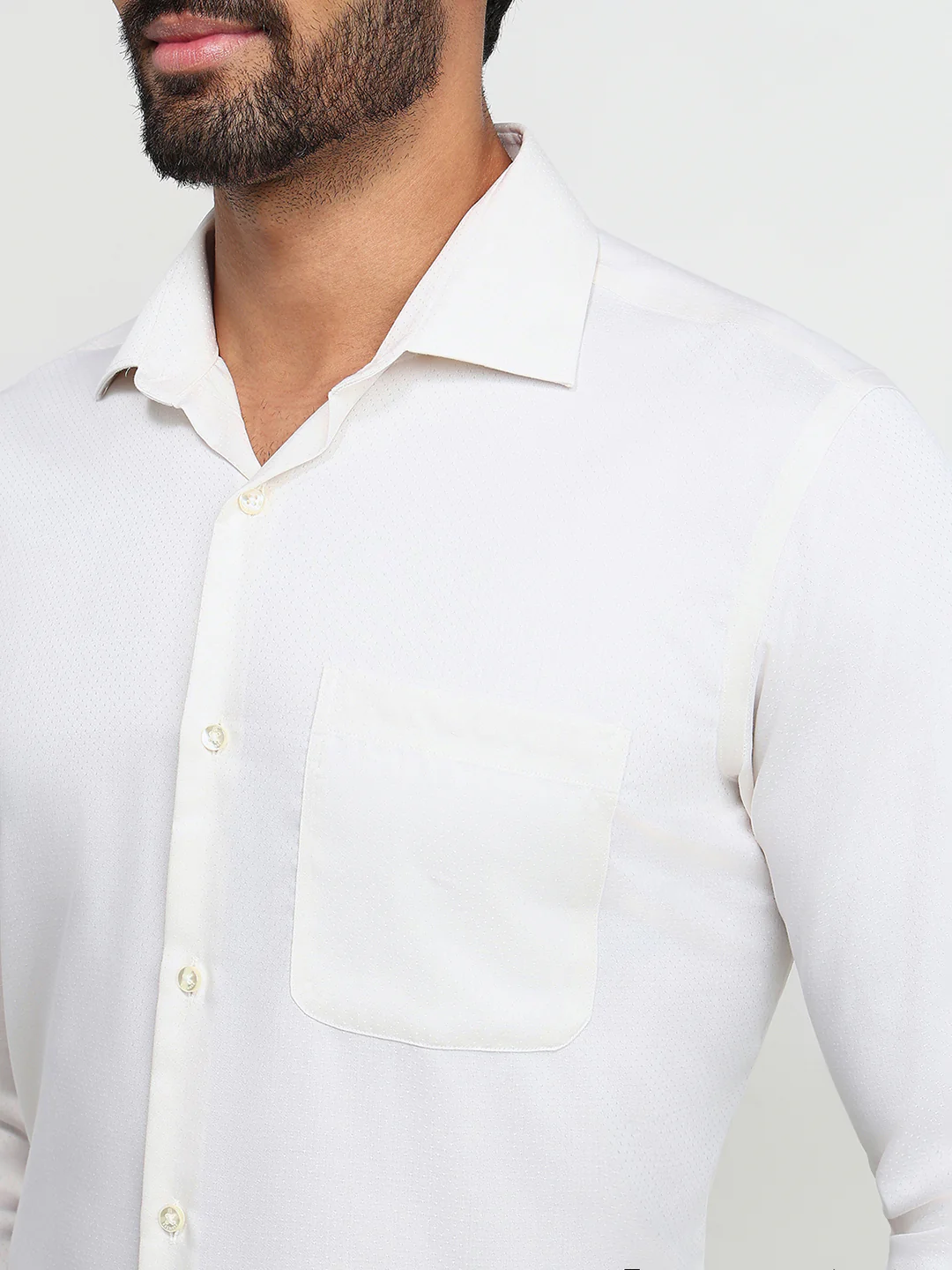 Raymond Men Brown Structure Contemporary Fit Cotton Formal Shirt - Image 6