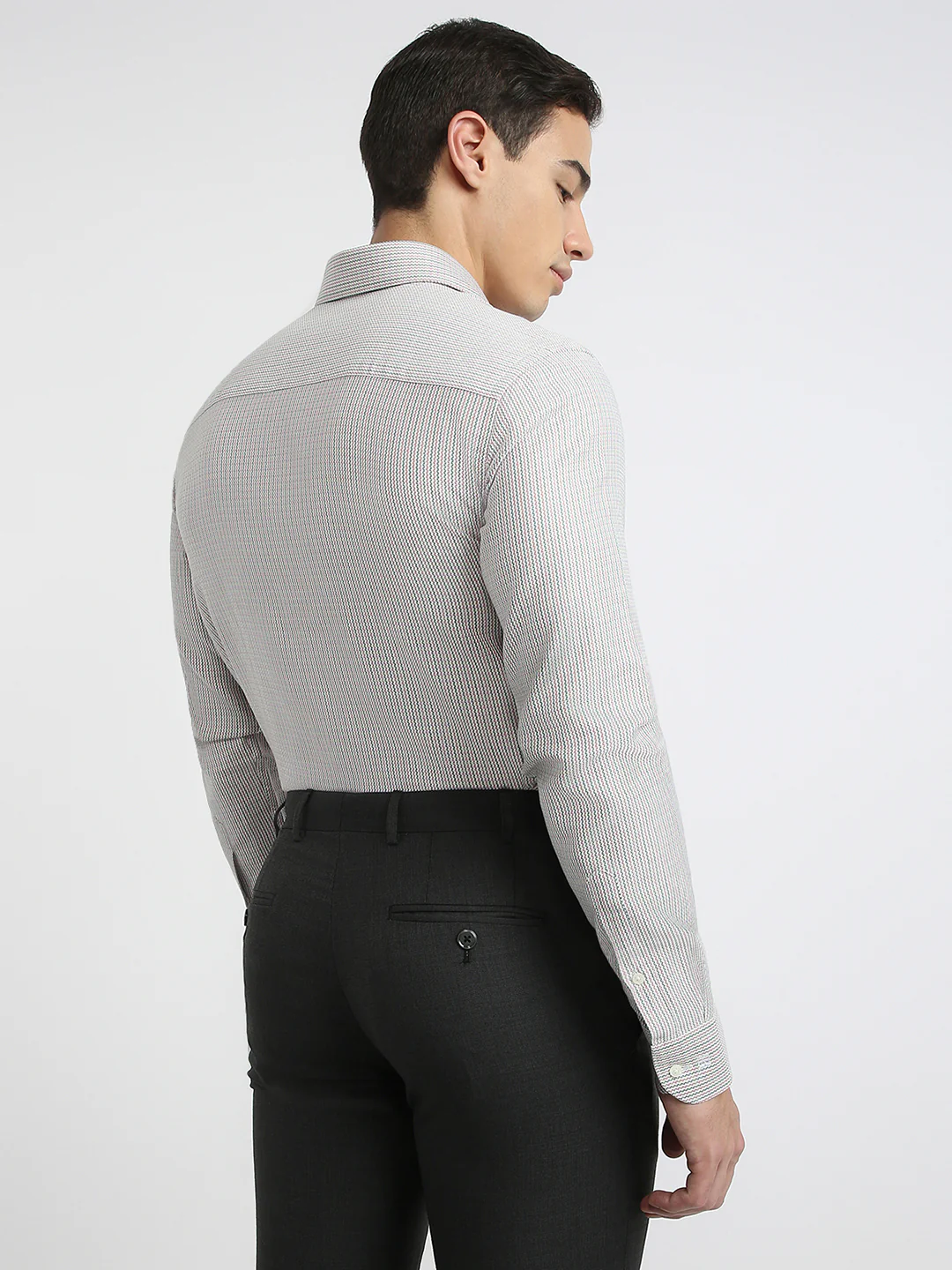 Raymond Men Brown Structure Regular Fit Cotton Formal Shirt - Image 4
