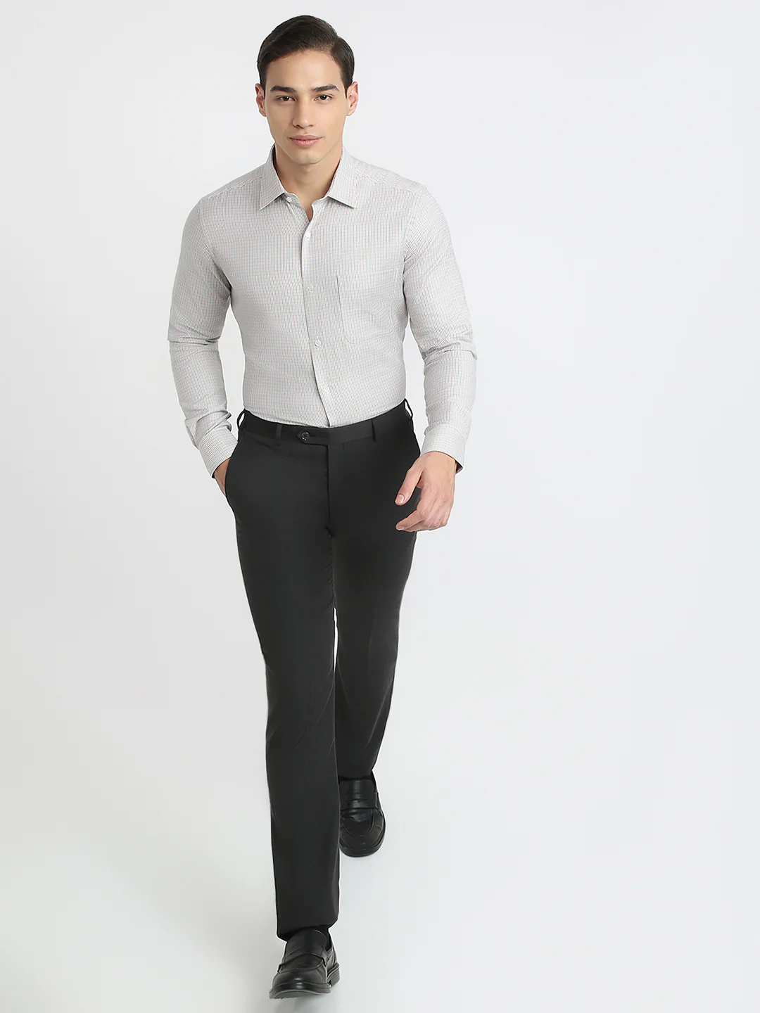 Raymond Men Brown Structure Regular Fit Cotton Formal Shirt - Image 5