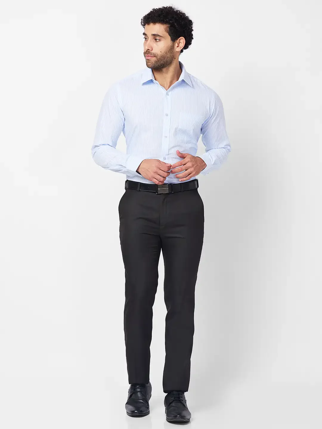 Raymond Men Brown Structure Slim Fit Polyester Blend Trouser - Image 5