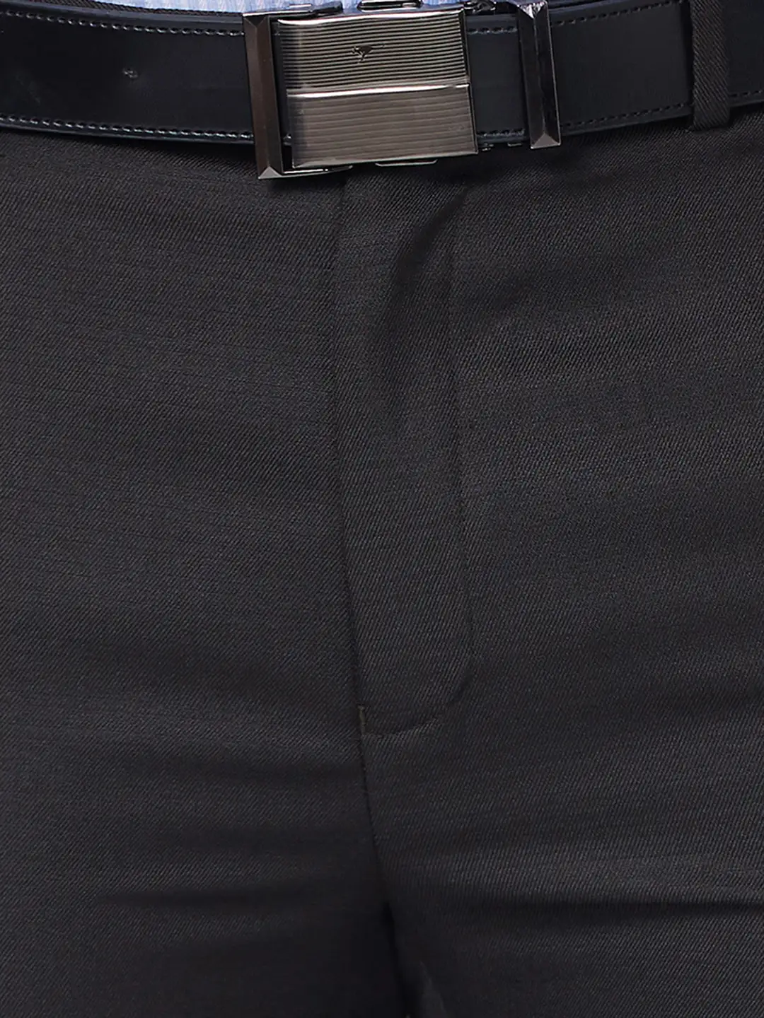 Raymond Men Brown Structure Slim Fit Polyester Blend Trouser - Image 7