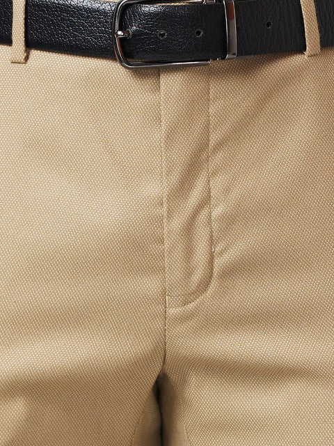 Raymond Men Brown Structure Slim Fit Polyester Blend Trouser - Image 7