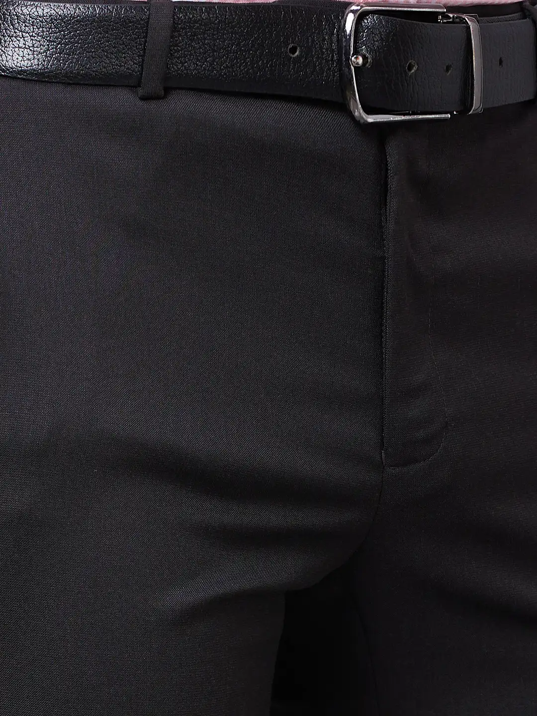 Raymond Men Brown Structure Slim Fit Polyester Blend Trousers - Image 6
