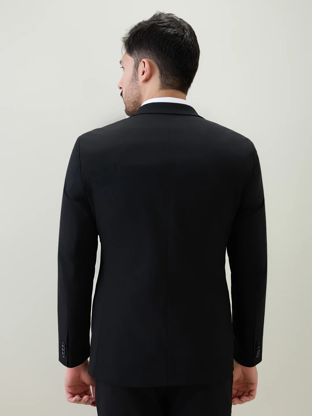 Raymond Men Contemporary Fit Solid Pattern Polyester Blend Full Sleeve Suit - Image 6