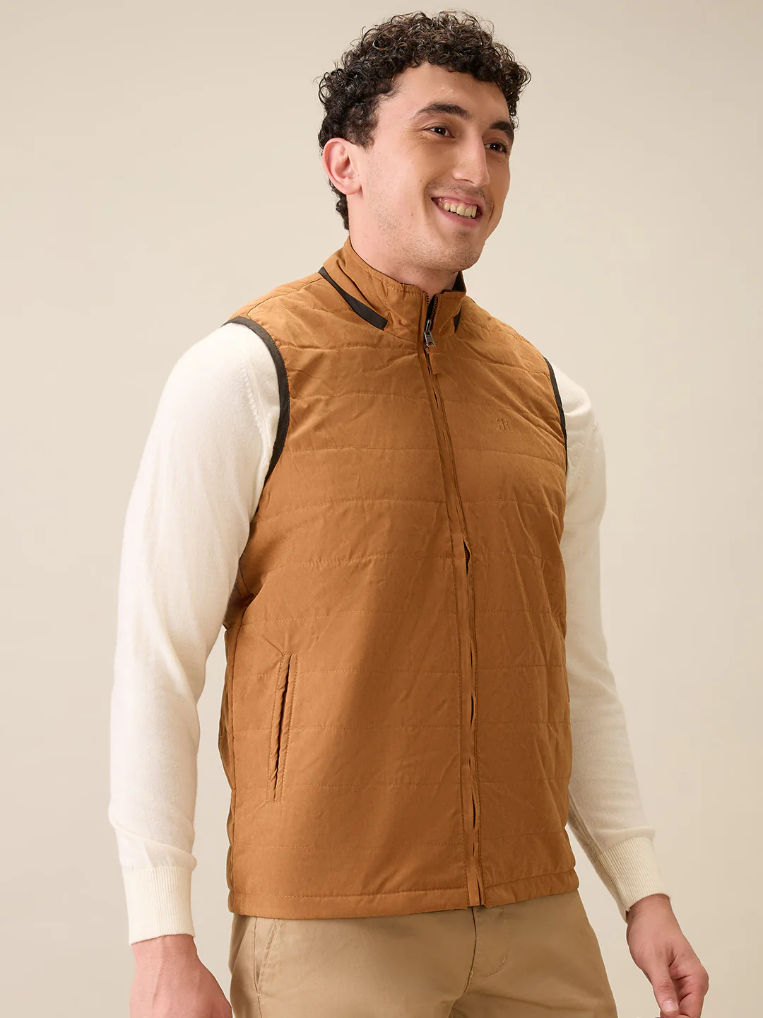 Raymond Men Green Contemporary Fit Polyester Jacket - Image 2