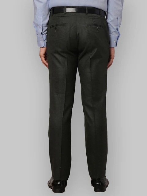 Raymond Men Green Slim Fit Polyester Blend Trouser - Image 4
