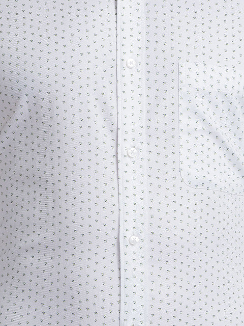 Raymond Men Green Slim Fit Printed Shirt - Image 7