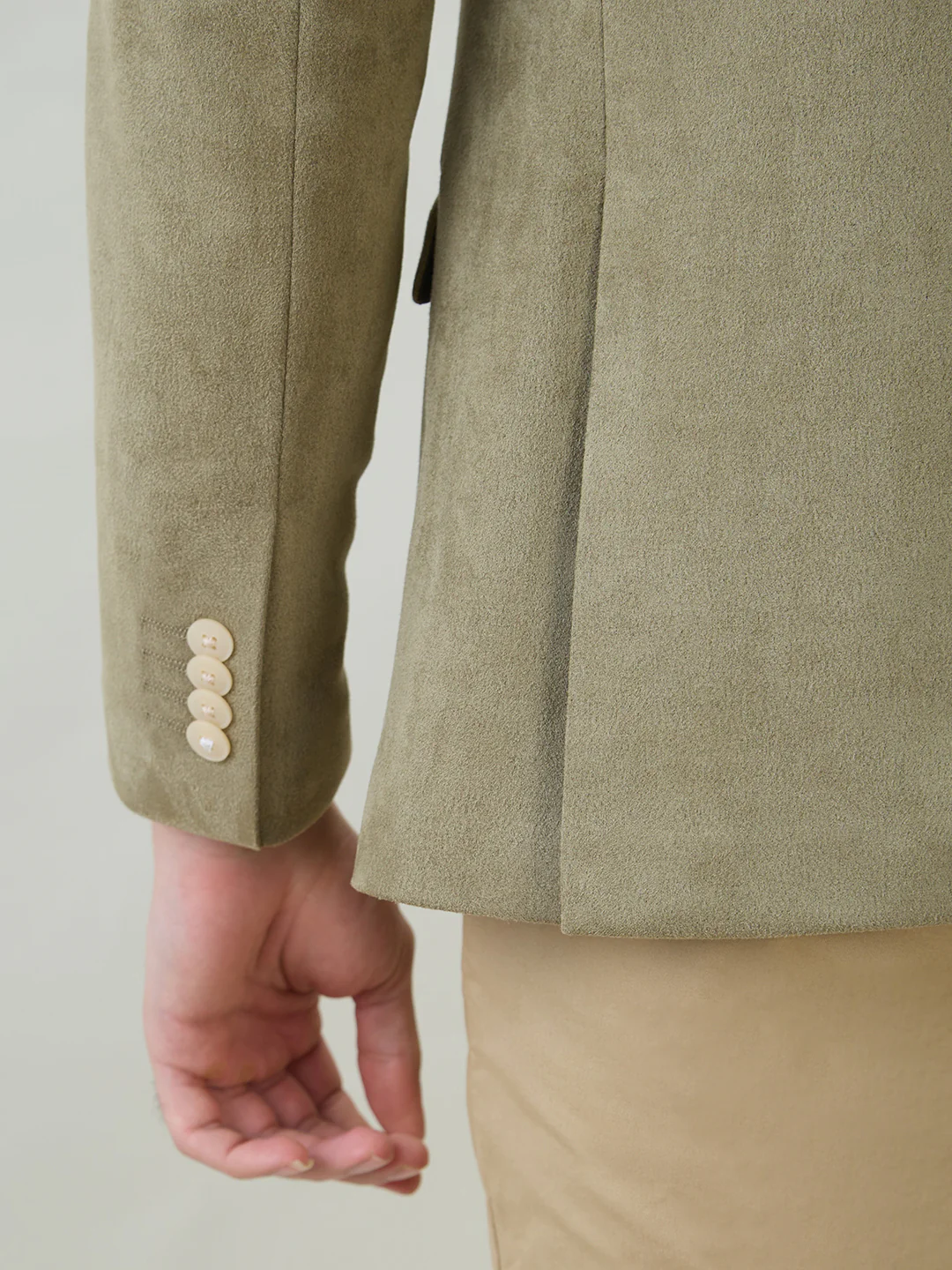 Raymond Men Green Solid Regular Fit Terylene Blend Blazer - Image 8