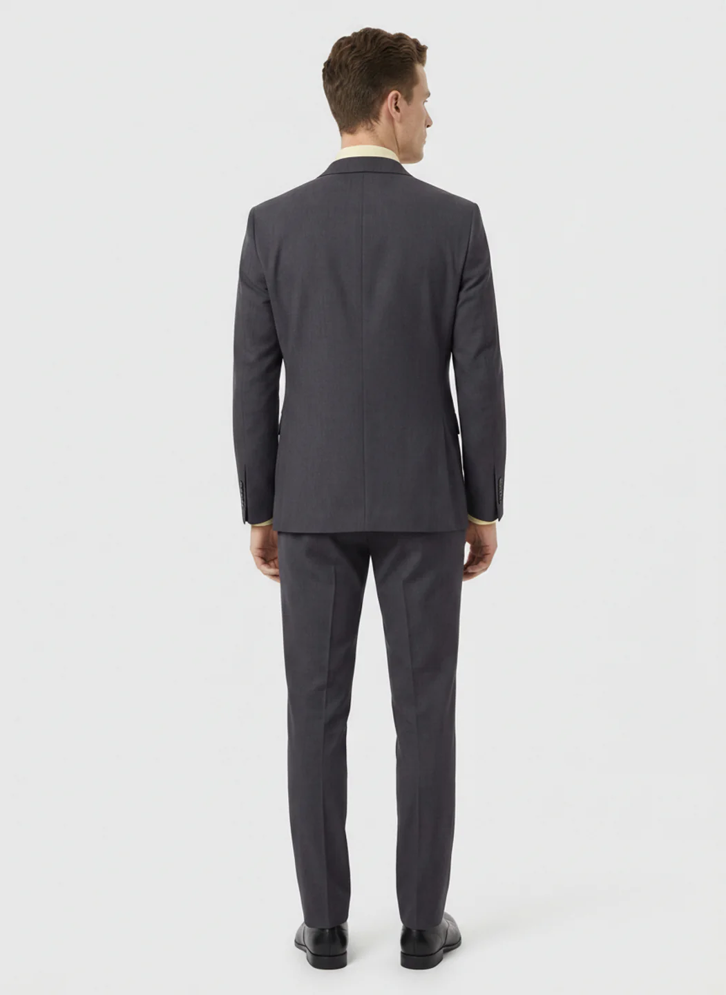 Raymond Men Grey Regular Fit Solid Suit - Image 3