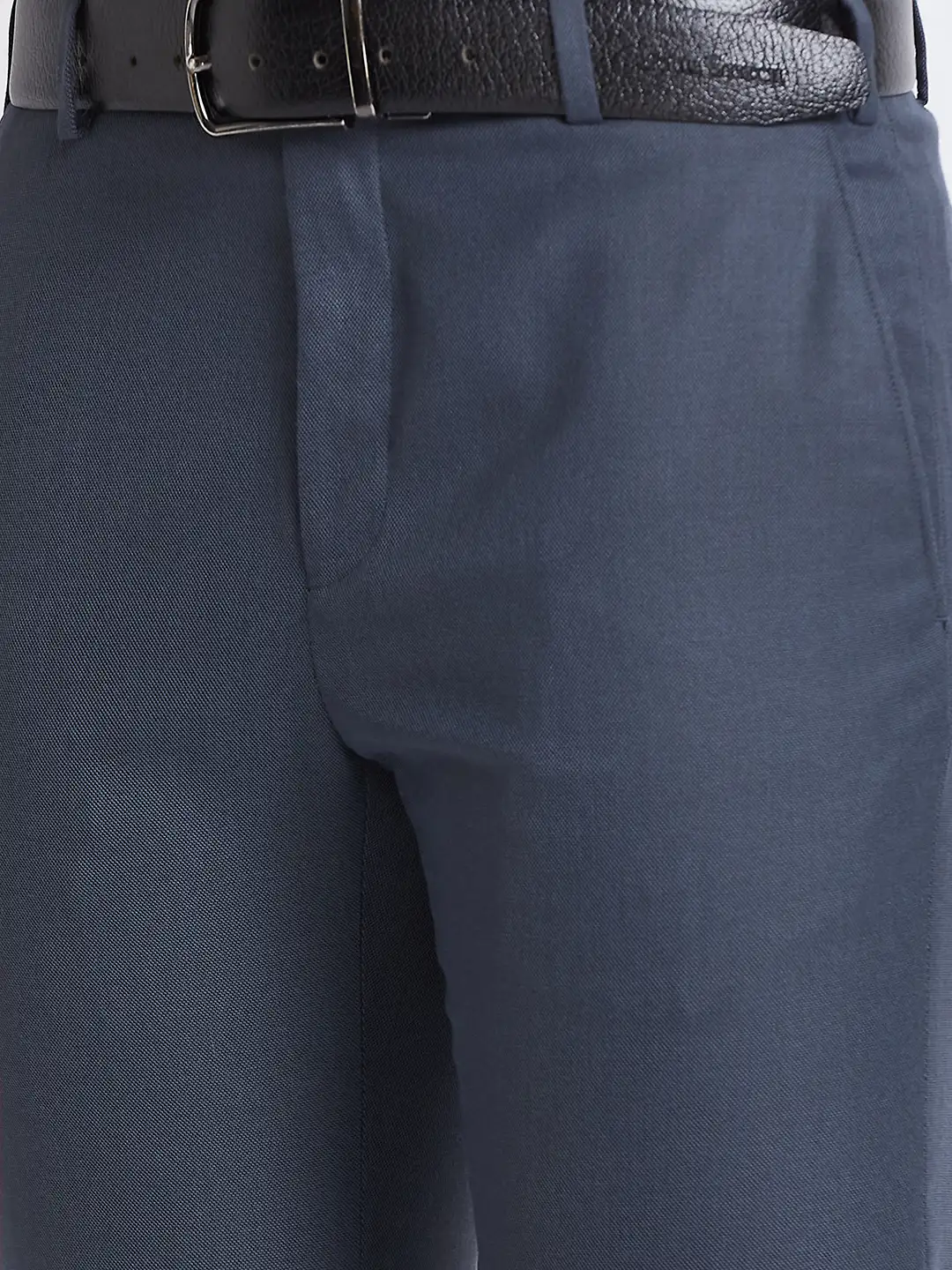 Raymond Men Grey Slim Fit Polyester Blend Trousers - Image 6