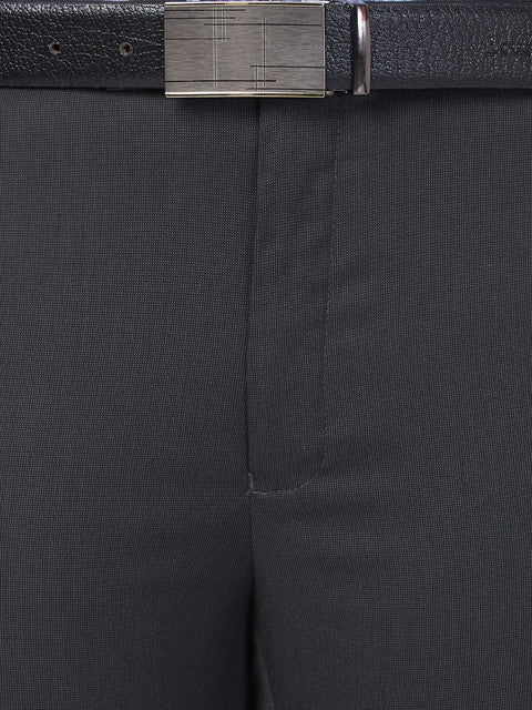 Raymond Men Grey Slim Fit Structured Trouser - Image 7