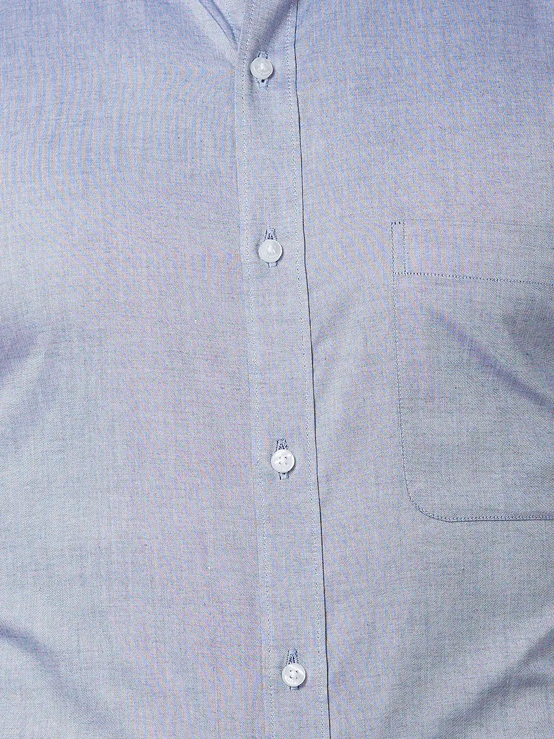 Raymond Men Grey Solid Regular Fit Cotton Shirt - Image 7