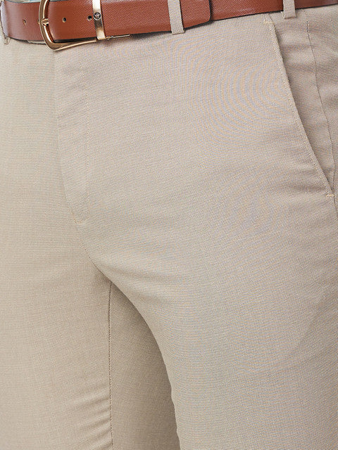 Raymond Men Khaki Slim Fit Structured Trouser - Image 6