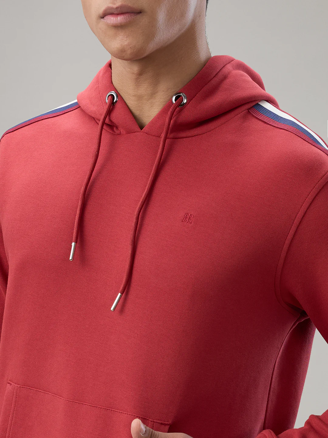Raymond Men Marron Solid Regular Fit Cotton Blend Sweatshirt - Image 6