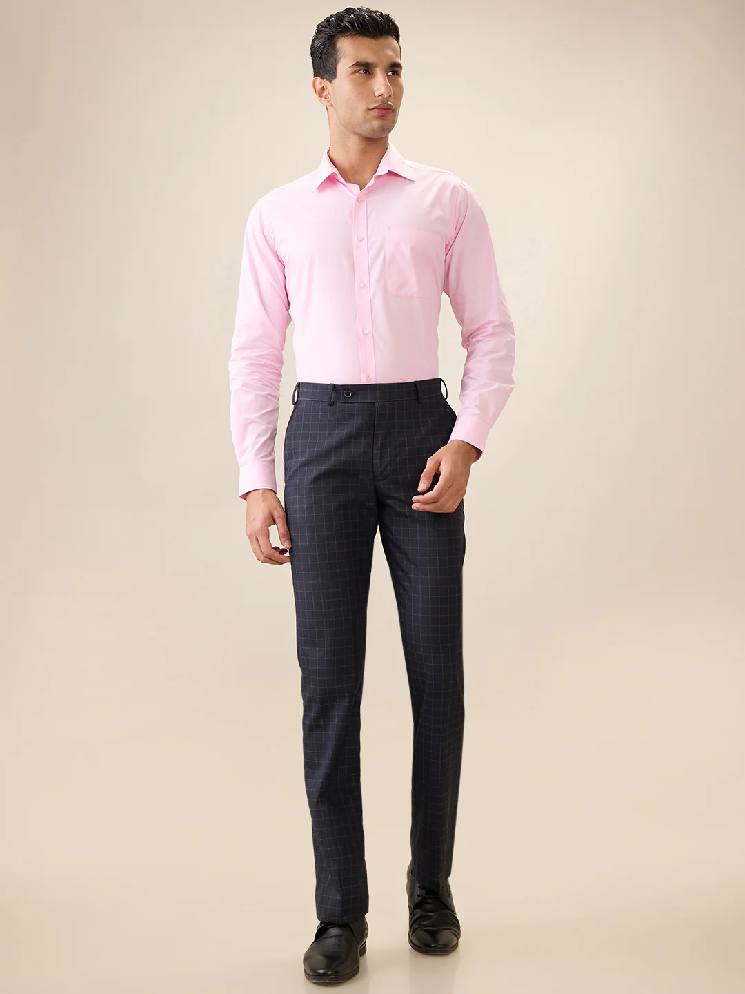 Raymond Men Pink Slim Fit Cotton Formal Shirt - Image 5