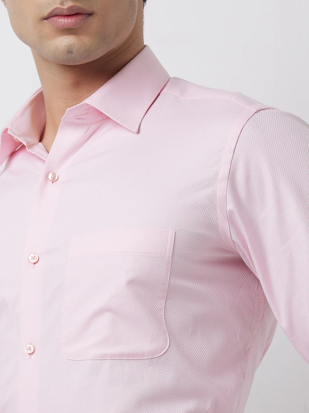Raymond Men Red Checks Contemporary Fit Cotton Shirt - Image 6