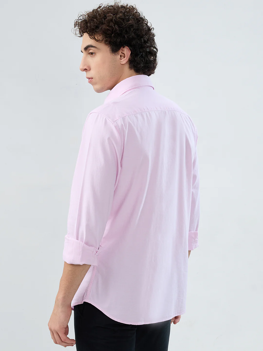 Raymond Men Red Oxford Slim Fit Cotton Shirt - Image 4