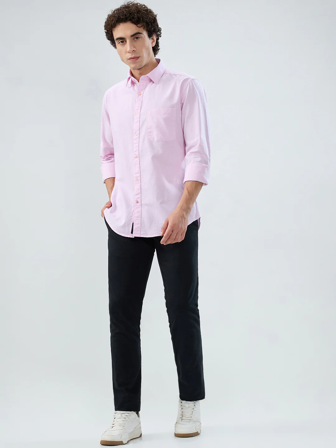 Raymond Men Red Oxford Slim Fit Cotton Shirt - Image 5
